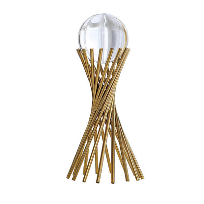Anyhouz 30cm Crystal Ball Tabletop Home Decor Modern Art Living Room Display House Decorative Crafts Metal Ornaments-Tabletop Decor-PEROZ Accessories