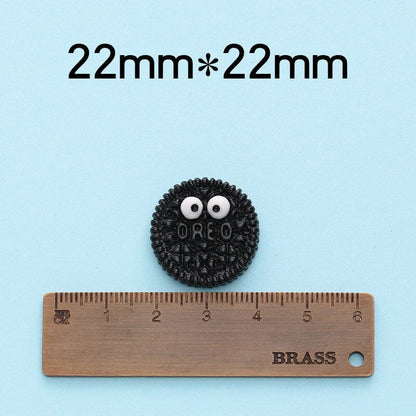 Anykidz 6pcs Oreo Cookie Design Shoe Charm Accessories Jeans Clogs Pendant Pin Designer Ornament Jibbitz for Crocs-Shoe Charms-PEROZ Accessories