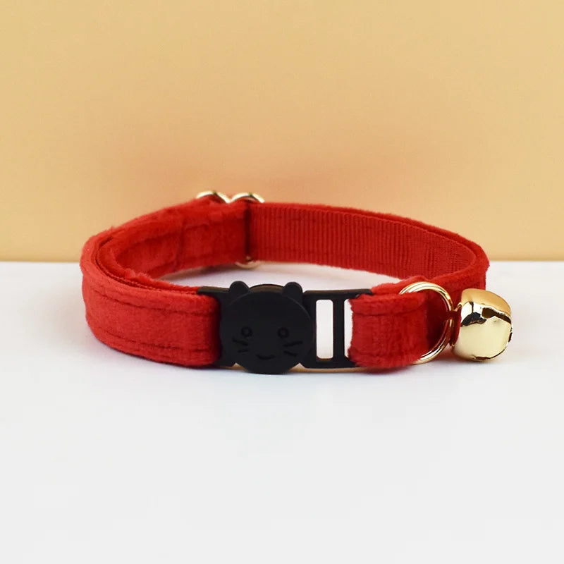 AnyWags Cat Collar Cherry Red Large with Safety Buckle, Bell, and Durable Strap Stylish and Comfortable Pet Accessory-Cat Supplies-PEROZ Accessories