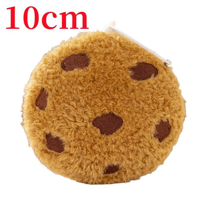 Anyhouz Plush Pillow Light Brown Chocolate Cookies Biscuit Shape Stuffed Soft Pillow Seat Cushion Room Decor 10cm-Pillow-PEROZ Accessories