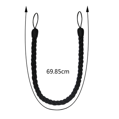 Anyhouz Curtain Tie Gold Braid Curtain Ropes Holder Tiebacks Room Accessories Hanging Rope Curtains Decoration-Curtain Tie-PEROZ Accessories