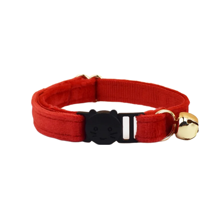 AnyWags Cat Collar Cherry Red Small with Safety Buckle, Bell, and Durable Strap Stylish and Comfortable Pet Accessory-Cat Supplies-PEROZ Accessories