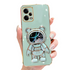 Anymob Samsung Case Sky Blue Quicksand Space Bear Stand Phone Soft Cover Protection-Mobile Phone Cases-PEROZ Accessories