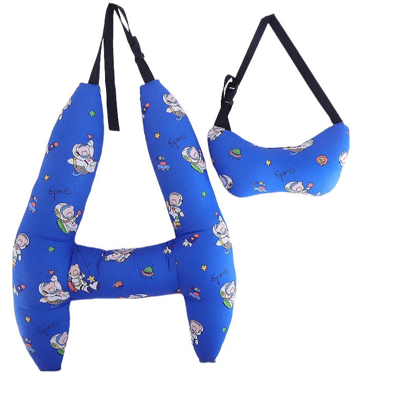 Anypack Car Travel Pillow Blue Space 1 Set for Kids and Adult Neck Head Support H-Shape Travel Pillow-Neck Pillow-PEROZ Accessories