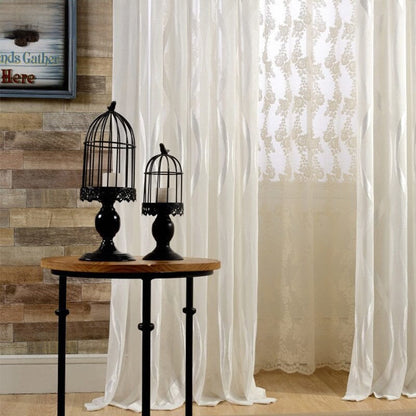 Anyhouz 200cm Curtains Brown Modern Luxury Retro Style Texture for Living Room Bedroom Dining Fashion Decor-Curtains &amp; Drapes-PEROZ Accessories