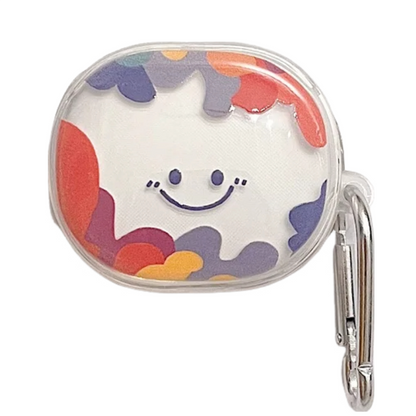 Anymob Earphone Case Colored Patch Smile For Redmi Buds 4 Pro Soft Protective Earphone Case Charging Box Shell-Earphone Case-PEROZ Accessories