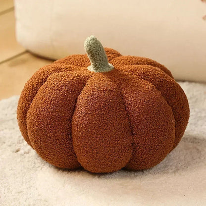 Anyhouz Throw Pillows Brown Lamb Fleece Pumpkin Plush Toys for Home Decor Throw Pillow Living Room Bedroom 20cm-Sleeping Pillow-PEROZ Accessories