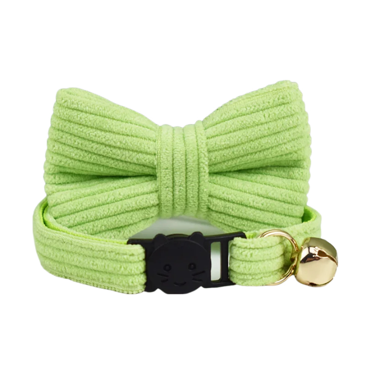 AnyWags Cat Collar Neon Bow Small with Safety Buckle, Bell, and Durable Strap Stylish and Comfortable Pet Accessor-Cat Supplies-PEROZ Accessories