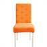 Anyhouz Chair Cover Orange Knitted Veins Design with Anti-Dirt and Elastic Material for Dining Room Kitchen Wedding Hotel Banquet Restaurant-Chair Cover-PEROZ Accessories