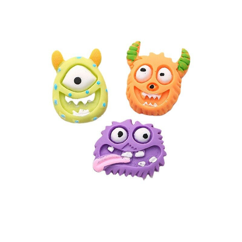 Anykidz 5pcs Little Monster Design Shoe Charm Accessories Jeans Clogs Pendant Pin Designer Ornament Jibbitz for Crocs-Shoe Charms-PEROZ Accessories