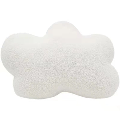 Anyhouz Plush Pillow White Cloud Shape Stuffed Soft Pillow Seat Cushion Room Decor-Pillow-PEROZ Accessories