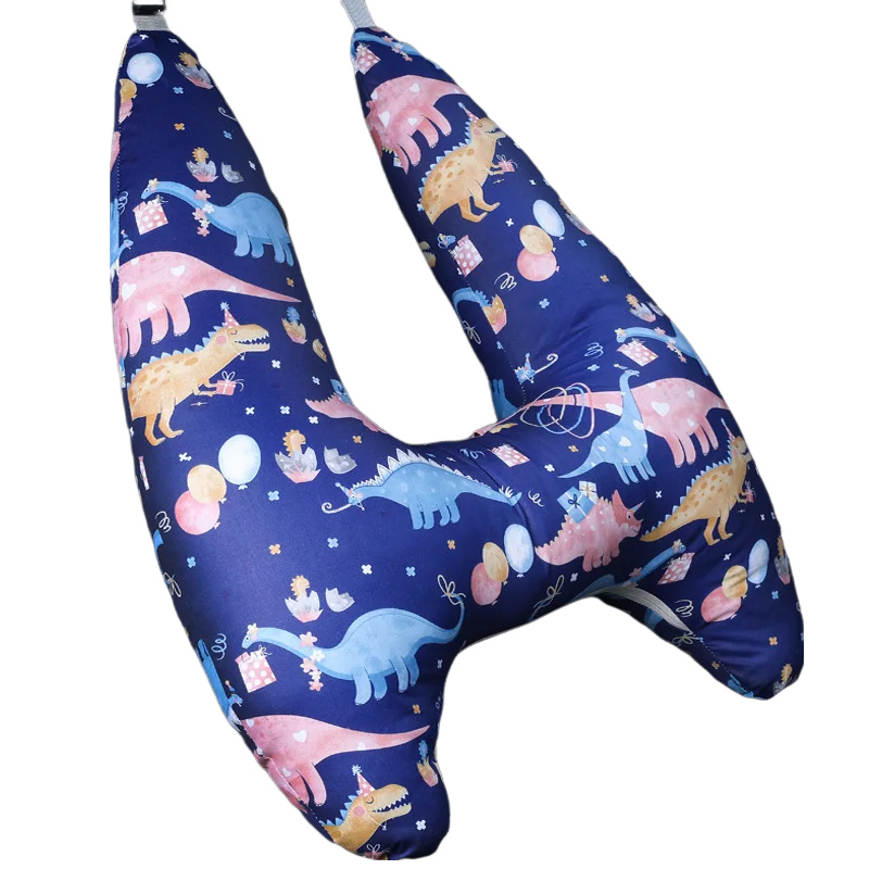 Anypack Car Travel Pillow UShape Dinosaur Party Pattern Children Travel Pillow Cushion for Car Seat, Safety Neck Pillow for Kids-Neck Pillow-PEROZ Accessories