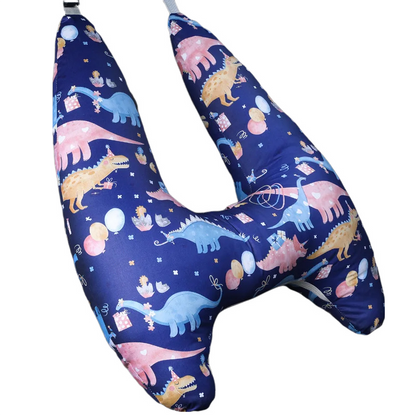 Anypack Car Travel Pillow UShape Dinosaur Party Pattern Children Travel Pillow Cushion for Car Seat, Safety Neck Pillow for Kids-Neck Pillow-PEROZ Accessories