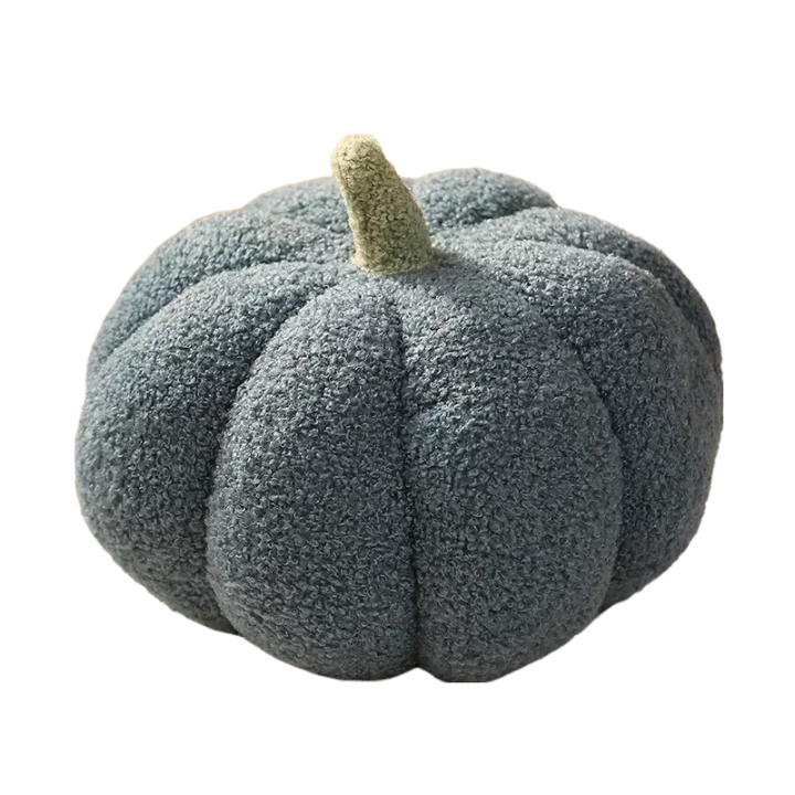 Anyhouz Throw Pillows Blue Lamb Fleece Pumpkin Plush Toys for Home Decor Throw Pillow Living Room Bedroom 20cm-Sleeping Pillow-PEROZ Accessories