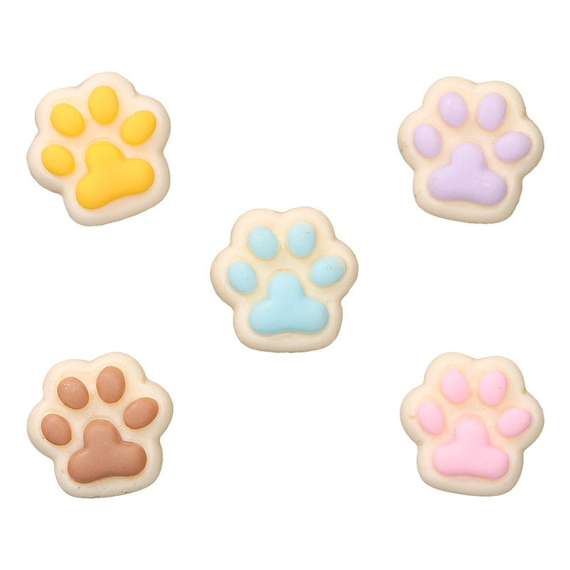 Anykidz 5pcs Little Paws Animal Design Shoe Charm Accessories Jeans Clogs Pendant Pin Designer Ornament Jibbitz for Crocs-Shoe Charms-PEROZ Accessories