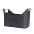 Anyhouz Storage Bag Gray Basket Fire Wood Fruit Vegetable Flower Plant Organizing Rack Container-Exercise & Fitness-PEROZ Accessories