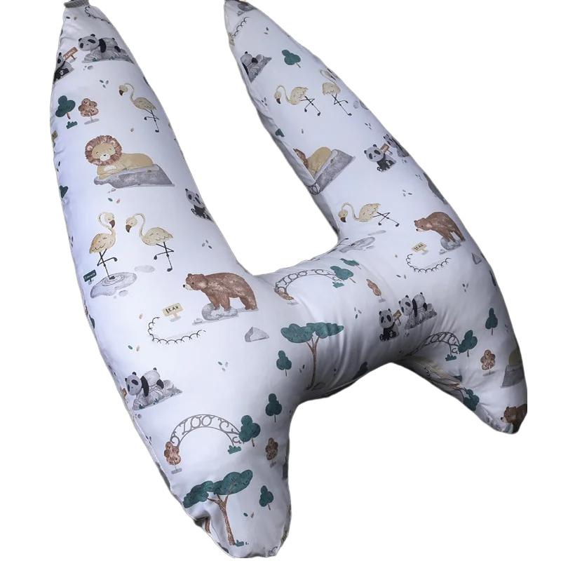 Anypack Car Travel Pillow UShape Zoo Park Pattern Children Travel Pillow Cushion for Car Seat, Safety Neck Pillow for Kids-Neck Pillow-PEROZ Accessories