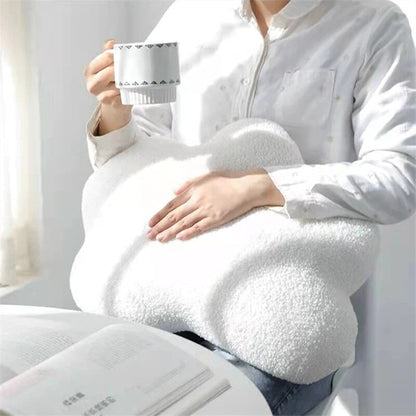 Anyhouz Plush Pillow White Cloud Shape Stuffed Soft Pillow Seat Cushion Room Decor-Pillow-PEROZ Accessories