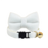 AnyWags Cat Collar Pure White Bow Small with Safety Buckle, Bell, and Durable Strap Stylish and Comfortable Pet Accessor-Cat Supplies-PEROZ Accessories