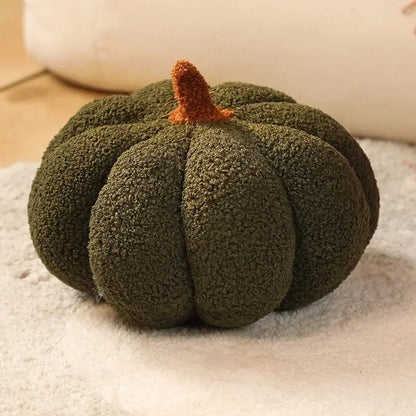 Anyhouz Throw Pillows Forest Green Lamb Fleece Pumpkin Plush Toys for Home Decor Throw Pillow Living Room Bedroom 20cm-Sleeping Pillow-PEROZ Accessories