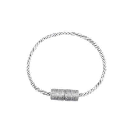 Anyhouz Curtain Tie Silver Magnetic Curtain Tieback Room Accessories Cylinder Hanging Ball Curtain Decoration-Curtain Tie-PEROZ Accessories