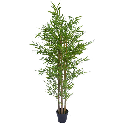 Natural Bamboo Trunk (Real Touch Leaves) 150cm-Home &amp; Garden &gt; Artificial Plants-PEROZ Accessories