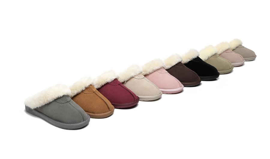 Australian Shepherd Australian Premium Sheepskin Unisex Ugg Slippers-Slippers-PEROZ Accessories