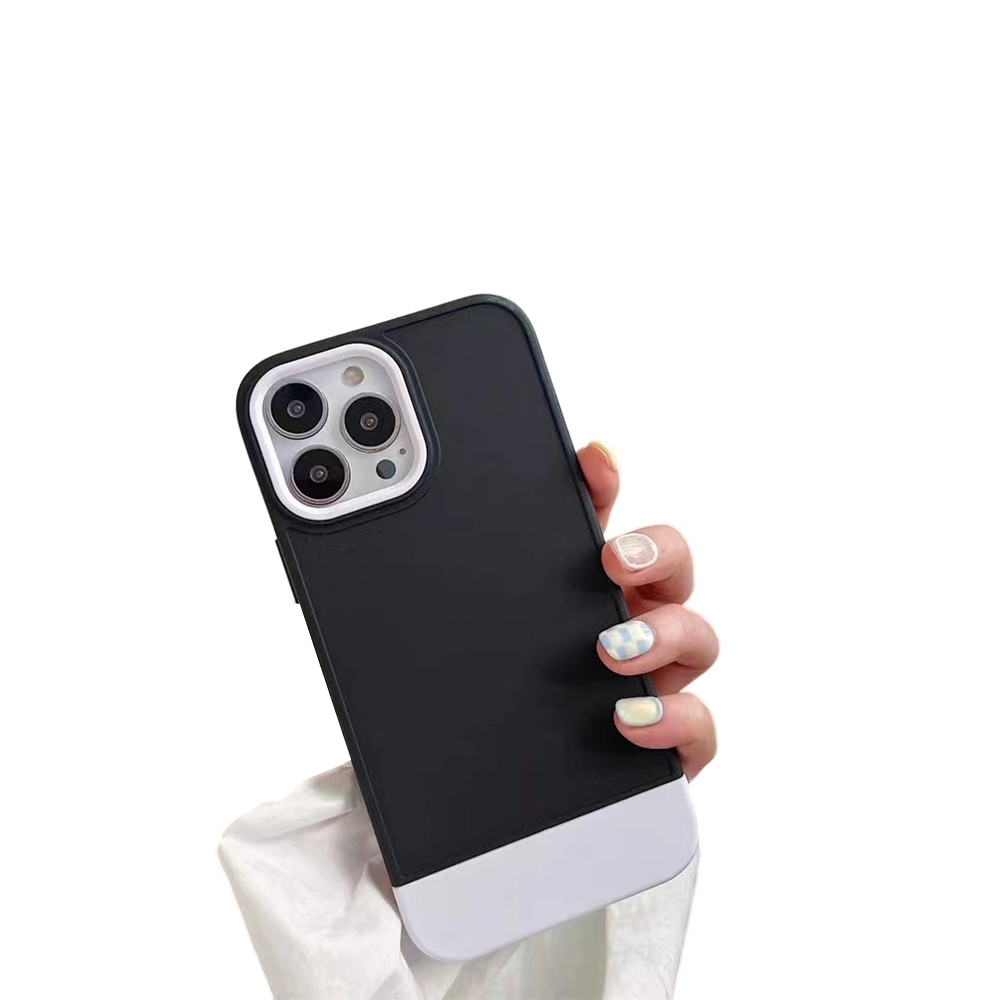 Anymob iPhone Black And White Shockproof Armor Matte Phone Case Hard Plastic Bumper Cover-Mobile Phone Cases-PEROZ Accessories
