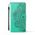 Anymob iPhone Green Flip Leather Phone Cases Peacock Pattern Wallet Cover-Mobile Phone Cases-PEROZ Accessories