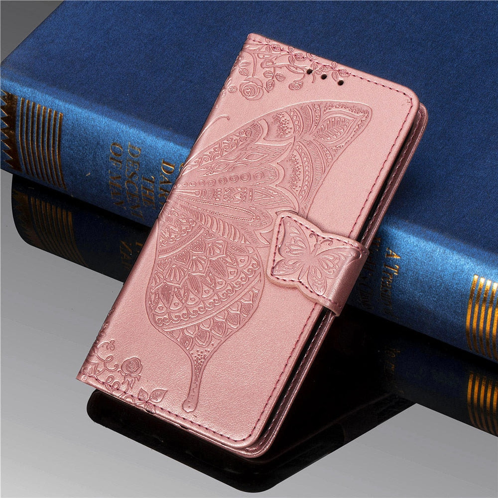 Anymob Huawei Phone Case Pink Wallet Leather Flip Wallet Cover-PEROZ Accessories