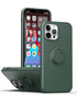 Anymob iPhone Case Hunter Green Shockproof Silicone Ring Holder Magnetic Stand Back Cover-Mobile Phone Cases-PEROZ Accessories