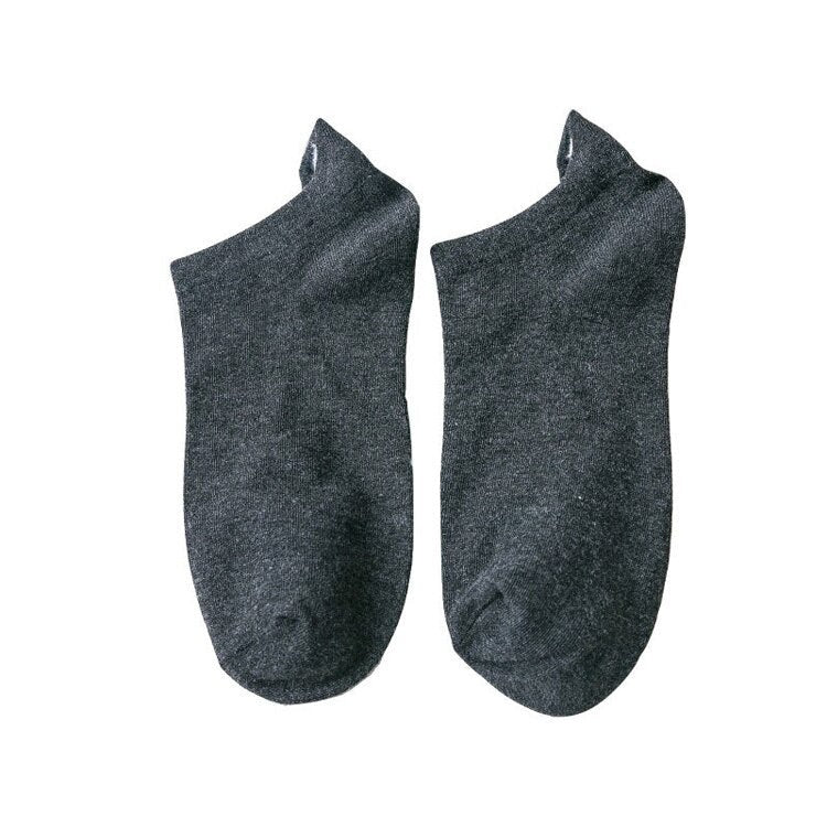 Anysox 5 Pairs One Size 4-5 Black Fashion Funny Unisex Stereoscopic Heel Embroidered Women Candy Color Cotton Short Cute Socks-Socks-PEROZ Accessories