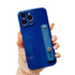 Anymob iPhone Case Blue Solid Color Lens Protection Wrist Strap Stand Silicone Bumper Cover-Mobile Phone Cases-PEROZ Accessories