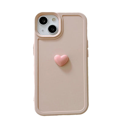 Anymob iPhone Case Pink Colorful Love Heart Candy Color Soft Silicone Shockproof Back Cover Bumper-Mobile Phone Cases-PEROZ Accessories