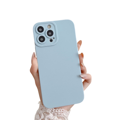 Anymob iPhone Case Blue Camera Protective Silicone Shockproof Soft Cover-Mobile Phone Cases-PEROZ Accessories