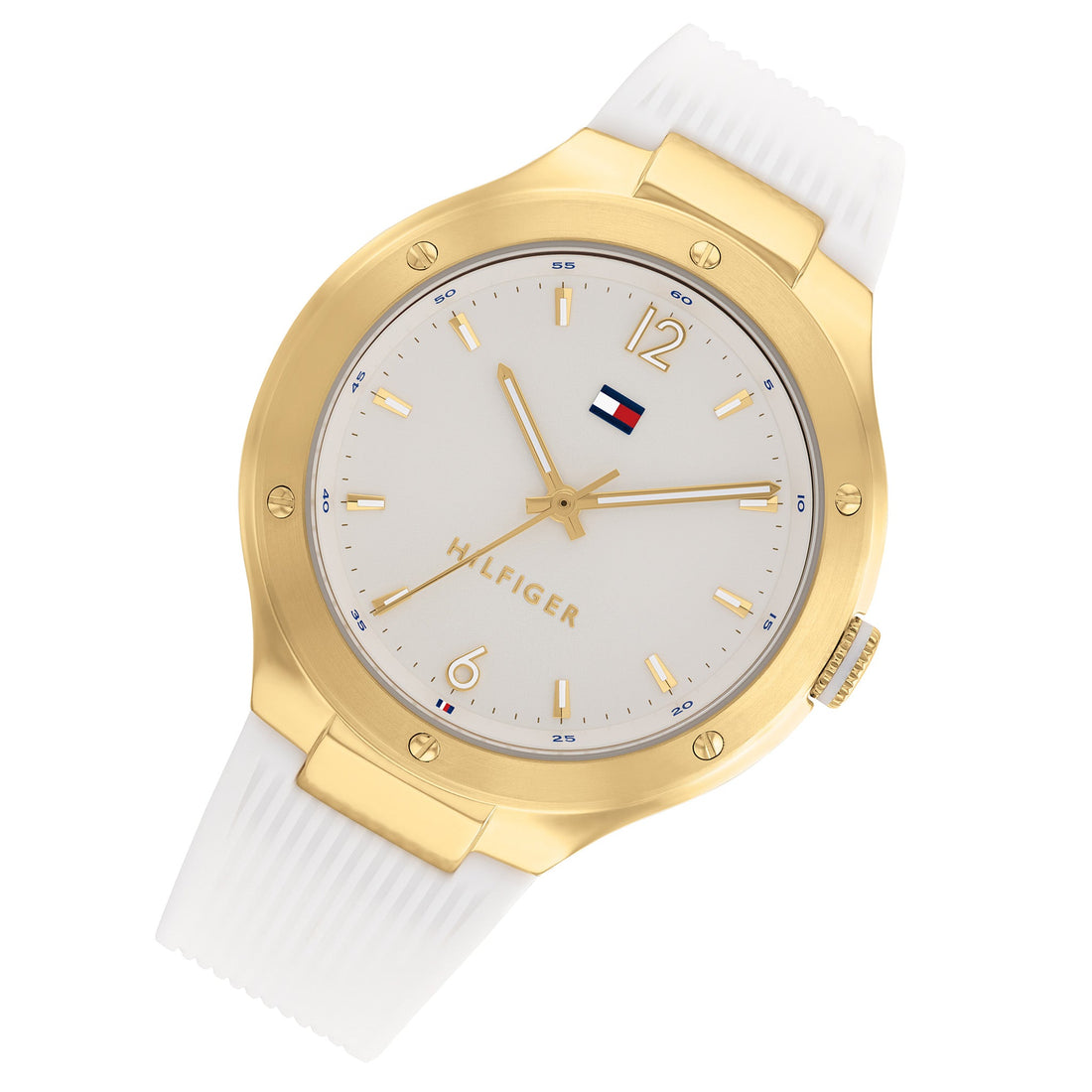 Tommy Hilfiger White Silicone White Dial Ladies Watch - 1782473-Quartz Watches-PEROZ Accessories