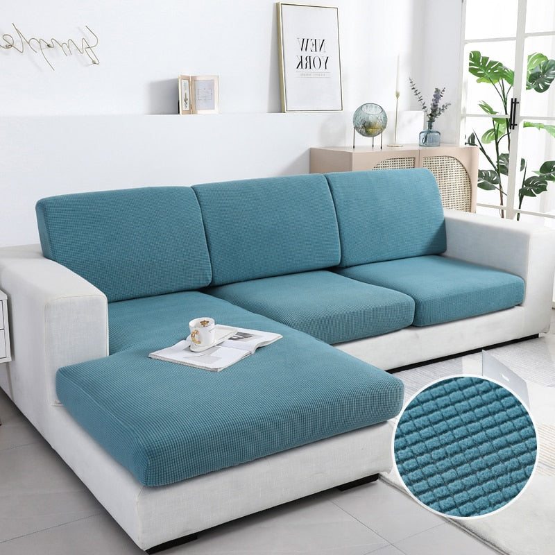 Anyhouz Sofa Cover Space Blue Polyester Thick Stretchable Cushion For Living Room 1Pc Normal Size 45-60cm-Slipcovers-PEROZ Accessories