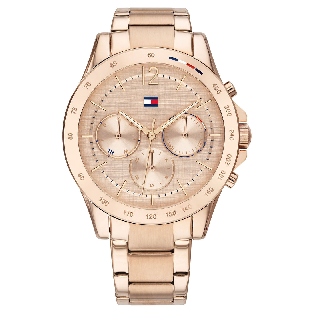 Tommy Hilfiger Ionic Plated Carnation Gold Steel Carnation Gold Dial Ladies Watch - 1782197-Quartz Watches-PEROZ Accessories