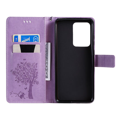 Anymob Samsung Purple Leather Flip Case Cover Phone Bag Shell Cover-Mobile Phone Cases-PEROZ Accessories