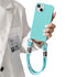 Anymob iPhone Case Sky Blue Lanyard Strap Soft Silicon Wristband Rope Matte Cover-Mobile Phone Cases-PEROZ Accessories