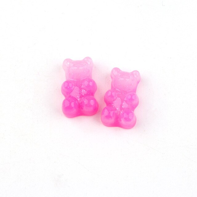 Anykidz 10pcs Light Pink Bear Shoe Charm Accessories Jeans Clogs Pendants Designer Ornament Jibbitz for Crocs-Shoe Charms-PEROZ Accessories
