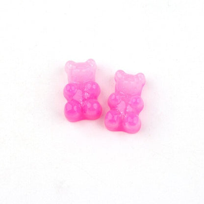 Anykidz 10pcs Light Pink Bear Shoe Charm Accessories Jeans Clogs Pendants Designer Ornament Jibbitz for Crocs-Shoe Charms-PEROZ Accessories
