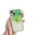 Anymob iPhone Green Smoke Acrylic Watercolor Phone Case Transparent Shockproof Cover-Mobile Phone Cases-PEROZ Accessories