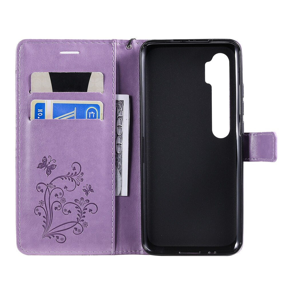 Anymob Xiaomi Redmi Pink Wrist Chain Case Butterfly Pattern Soft Leather Phone Cover-Mobile Phone Cases-PEROZ Accessories