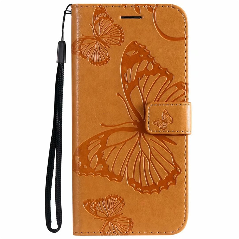 Anymob Huawei Dark Orange Flip Wallet Cover Leather Magnetic Phone Case-PEROZ Accessories
