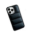 Anymob iPhone Black Down Jacket Puffer Phone Case Fashion Soft Fabric Shockproof Bumper Cover-Mobile Phone Cases-PEROZ Accessories