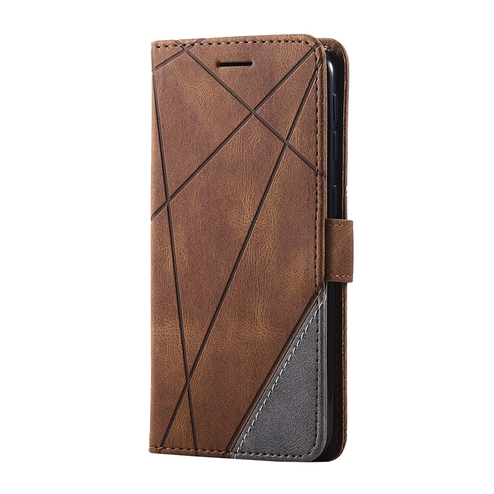 Anymob Samsung Red Flip Wallet Leather Cases Phone Cover Protection-Mobile Phone Cases-PEROZ Accessories