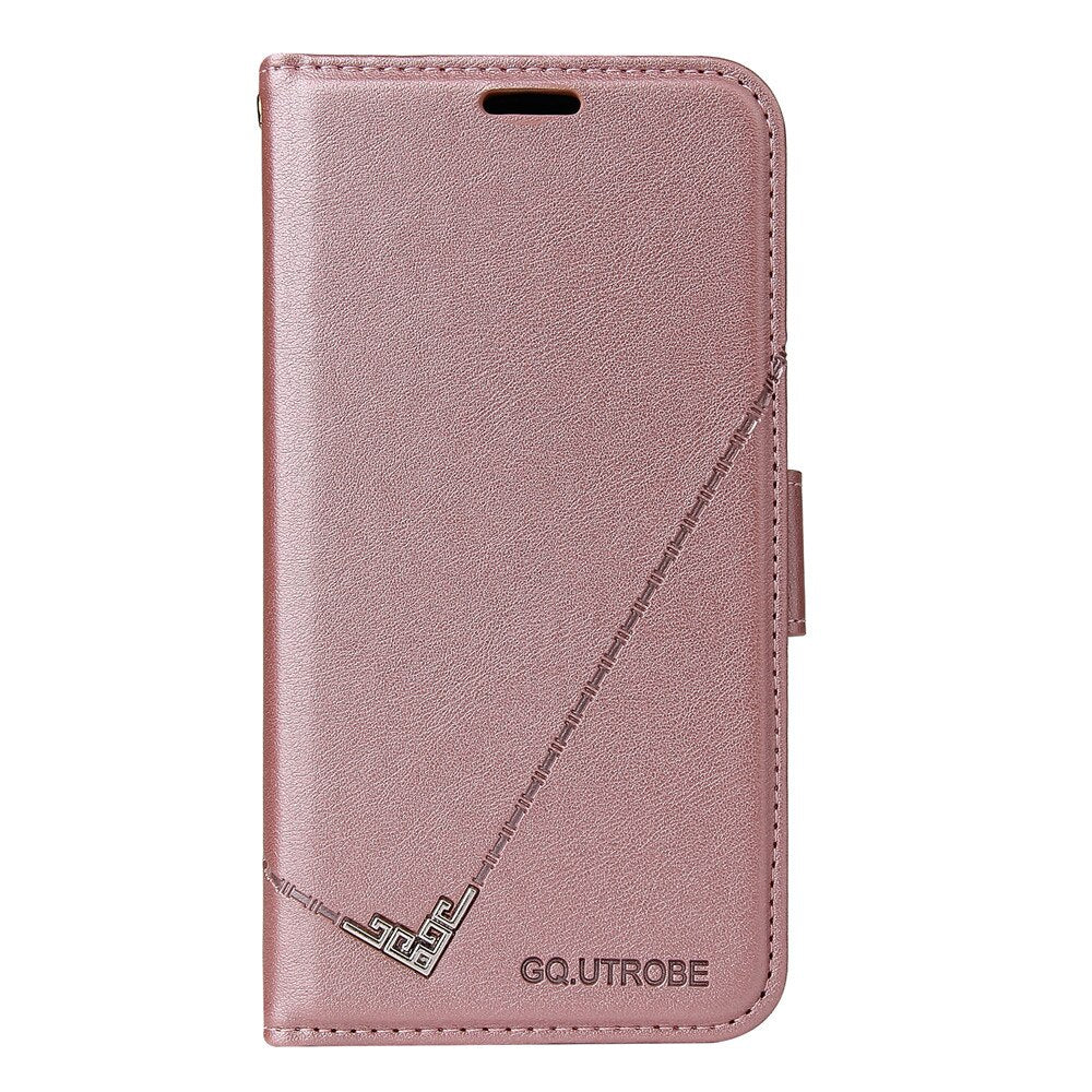 Anymob iPhone Case Pink Fashion Flip Solid Color Leather Wallet Phone Bags Cover-Mobile Phone Cases-PEROZ Accessories
