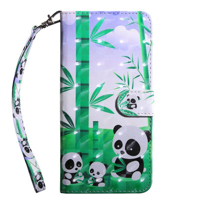 Anymob Samsung Bamboo Panda Leather Sparkling Case Wallet Flip Magnetic Cover-Mobile Phone Cases-PEROZ Accessories