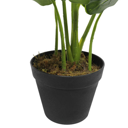 Artificial Potted Taro Plant / Elephant Ear 55cm-Home &amp; Garden &gt; Artificial Plants-PEROZ Accessories